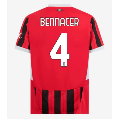 Fotbalové Dres AC Milan Ismael Bennacer #4 Domácí 2024-25 Krátký Rukáv